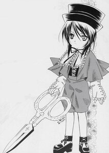 Rating: Safe Score: 0 Tags: 1girl blush capelet full_body greyscale hat image long_sleeves looking_at_viewer monochrome shoes short_hair solo souseiseki standing User: admin