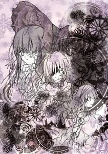 Rating: Safe Score: 0 Tags: 3girls bow dress flower hair_bow hair_tubes hakurei_reimu image long_hair monochrome multiple multiple_girls rose short_hair tagme umbrella User: admin