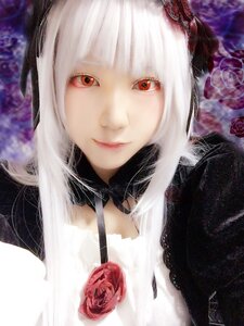 Rating: Safe Score: 0 Tags: 1girl bangs blunt_bangs blurry blurry_background choker closed_mouth depth_of_field eyelashes flower lips long_hair looking_at_viewer pink_rose purple_rose red_eyes red_flower red_rose rose signature smile solo suigintou upper_body white_hair User: admin