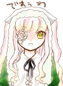 Rating: Safe Score: 0 Tags: 1girl bangs blush costume_switch flower green_eyes image long_hair neck_ribbon pink_hair ribbon rose simple_background solo upper_body veil white_background User: admin