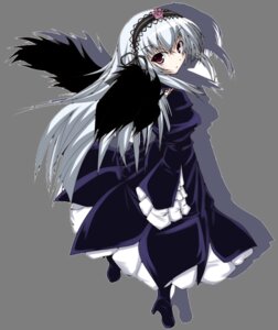 Rating: Safe Score: 0 Tags: 1girl black_dress black_wings boots chu dress flower frilled_sleeves frills full_body gothic_lolita hairband high_heel_boots image lolita_fashion lolita_hairband long_hair long_sleeves looking_at_viewer looking_back pink_eyes rose rozen_maiden silver_hair simple_background solo standing suigintou very_long_hair white_background wings User: admin