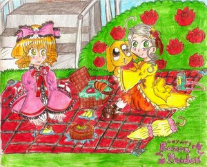 Rating: Safe Score: 0 Tags: 2girls ahoge blonde_hair bow dress flower green_eyes hat hina_ichigo hinaichigo image kanaria looking_at_viewer multiple_girls pair pink_bow red_flower red_rose rose short_hair smile traditional_media watercolor_(medium) yellow_eyes User: admin