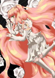 Rating: Safe Score: 0 Tags: 1girl boots dress frills image kirakishou long_hair pink_hair solo thigh_boots thighhighs two_side_up ultimate_madoka veil very_long_hair white_dress white_footwear yellow_eyes User: admin