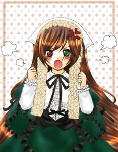 Rating: Safe Score: 0 Tags: 1girl angry black_ribbon blush brown_hair dress frills green_dress green_eyes heterochromia image long_hair long_sleeves looking_at_viewer open_mouth red_eyes ribbon solo suiseiseki very_long_hair User: admin