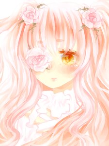 Rating: Safe Score: 0 Tags: 1girl flower hair_flower hair_ornament image kirakishou long_hair pink_flower pink_hair pink_rose portrait rose solo tears white_flower white_rose User: admin