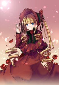 Rating: Safe Score: 0 Tags: 1girl blonde_hair blue_eyes bonnet bow bowtie commentary_request dress drill_hair expressionless flower green_bow green_neckwear image kaida_michi long_hair long_sleeves looking_at_viewer petals pink_flower pink_rose red_dress red_flower red_rose rose rose_petals rozen_maiden shinku sidelocks solo standing twin_drills twintails very_long_hair User: admin