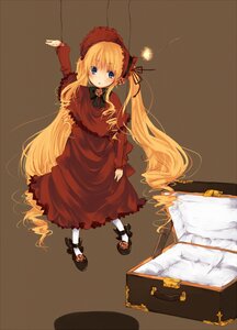 Rating: Safe Score: 0 Tags: 1girl arm_up black_footwear blonde_hair blue_eyes blush bonnet bow commentary_request doll dress image long_hair long_sleeves looking_at_viewer mary_janes red_dress rozen_maiden shinku shoes solo standing string suitcase twintails umi_(umi02) very_long_hair white_legwear User: admin