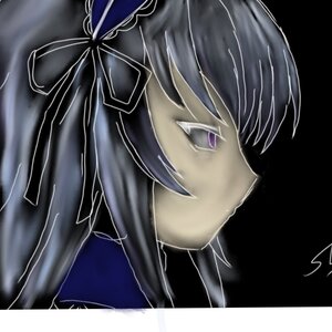 Rating: Safe Score: 0 Tags: 1girl face image looking_at_viewer portrait ribbon signature solo suigintou User: admin