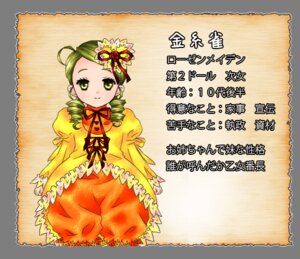 Rating: Safe Score: 0 Tags: 1girl ahoge blonde_hair dress drill_hair flower frills green_hair hair_ornament image kanaria long_sleeves looking_at_viewer orange_dress puffy_sleeves ribbon solo twin_drills yellow_eyes User: admin