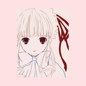 Rating: Safe Score: 0 Tags: 1girl bangs blunt_bangs bow bowtie eyebrows_visible_through_hair image long_hair looking_at_viewer portrait ribbon shinku simple_background solo User: admin