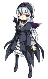 Rating: Safe Score: 0 Tags: 1girl black_dress black_footwear black_legwear cross-laced_clothes dress flower frilled_dress frilled_sleeves frills full_body hairband ikura_hato image lolita_hairband long_hair long_sleeves looking_at_viewer pantyhose red_eyes rose rozen_maiden silver_hair simple_background smile solo standing suigintou very_long_hair white_background wings User: admin