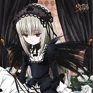 Rating: Safe Score: 0 Tags: 1girl black_dress black_wings doll_joints dress flower frills hairband image joints juliet_sleeves lolita_hairband long_hair long_sleeves looking_at_viewer pink_eyes puffy_sleeves rose silver_hair sitting solo suigintou very_long_hair wings User: admin