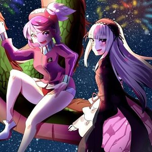 Rating: Safe Score: 0 Tags: 2girls dress image long_hair multiple_girls night open_mouth pantyhose pink_eyes pink_hair purple_eyes sky smile solo space star_(sky) starry_sky suigintou wings User: admin