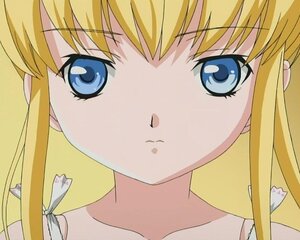 Rating: Safe Score: 0 Tags: 1girl bangs blonde_hair blue_eyes close-up collarbone eyebrows_visible_through_hair face image long_hair looking_at_viewer portrait shinku sidelocks simple_background solo twintails User: admin