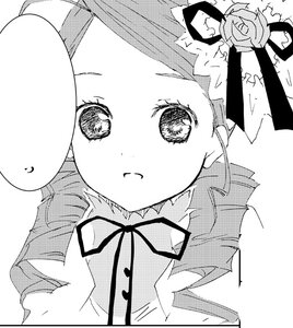 Rating: Safe Score: 0 Tags: 1girl :3 blush closed_mouth flower greyscale image kanaria looking_at_viewer monochrome neck_ribbon ribbon rose short_hair solo User: admin