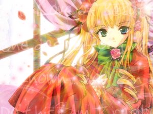 Rating: Safe Score: 0 Tags: 1girl 86800 blonde_hair bow bowtie dress drill_hair flower green_bow hat image long_hair long_sleeves looking_at_viewer pink_bow pink_flower pink_rose rose shinku solo twin_drills User: admin