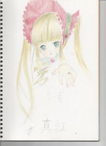 Rating: Safe Score: 0 Tags: 1girl bangs blonde_hair bow flower hair_ribbon image long_hair looking_at_viewer photo rose shinku simple_background solo traditional_media twintails watercolor_(medium) white_background User: admin