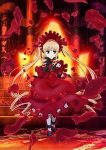 Rating: Safe Score: 0 Tags: 1girl blonde_hair blue_eyes bonnet bow dress frills image long_hair looking_at_viewer red_dress red_theme ribbon shinku solo standing torn_clothes twintails very_long_hair User: admin