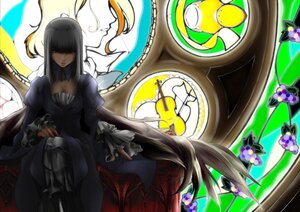 Rating: Safe Score: 0 Tags: 1girl black_hair breasts cleavage dress flower frills image long_hair red_eyes solo suigintou User: admin