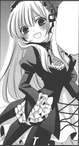 Rating: Safe Score: 0 Tags: 1girl blush bow dress frills greyscale hairband halftone halftone_background image lolita_hairband long_hair long_sleeves looking_at_viewer monochrome open_mouth polka_dot smile solo suigintou User: admin