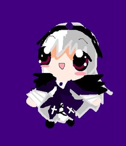 Rating: Safe Score: 0 Tags: 1girl dress flower hairband image long_sleeves looking_at_viewer pixel_art purple_background simple_background solo suigintou wings User: admin