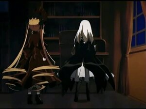 Rating: Safe Score: 0 Tags: 1girl dark dress image indoors letterboxed long_sleeves night pair shinku sitting sky solo standing suigintou window User: admin