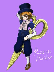 Rating: Safe Score: 0 Tags: 1girl brown_hair frills full_body green_eyes hat heterochromia image long_sleeves looking_at_viewer pants purple_background red_eyes short_hair simple_background solo souseiseki standing top_hat umbrella white_legwear User: admin