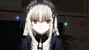 Rating: Safe Score: 0 Tags: 1girl bangs black_dress black_ribbon black_wings detached_collar dress eyebrows_visible_through_hair hair_between_eyes hairband image long_hair long_sleeves looking_at_viewer parted_lips red_eyes ribbon silver_hair solo suigintou wings User: admin