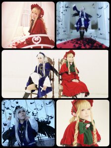 Rating: Safe Score: 0 Tags: bird blonde_hair blue_eyes bonnet dress flower hat long_hair multiple_boys multiple_cosplay multiple_girls shinku silver_hair suigintou tagme User: admin