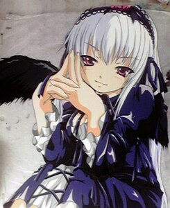 Rating: Safe Score: 0 Tags: 1girl bangs black_wings closed_mouth dress frilled_sleeves frills hairband image juliet_sleeves long_hair long_sleeves looking_at_viewer pink_eyes puffy_sleeves rose silver_hair solo suigintou wings User: admin