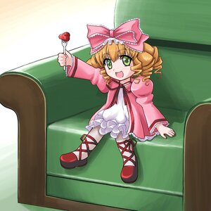 Rating: Safe Score: 0 Tags: 1girl :d ankle_lace-up armchair artist_request bangs blonde_hair bloomers bow chair cross-laced_footwear doll dress drill_hair food foot_dangle fork frilled_ribbon frills fruit green_eyes hair_bow hair_ribbon hina_ichigo hinaichigo holding holding_fork image knees_together_feet_apart long_sleeves neck_ribbon object_namesake open_mouth pantyhose photoshop_(medium) pink_bow pink_dress red_footwear ribbon rozen_maiden shoes short_hair sitting smile solo source_request spoon strawberry underwear white_legwear User: admin