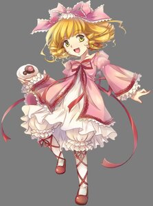 Rating: Safe Score: 0 Tags: 1girl :d alphes_(style) blonde_hair bloomers bow dress food frills full_body green_eyes hina_ichigo hinaichigo image long_sleeves open_mouth pink_bow ribbon short_hair smile solo style_parody transparent_background underwear white_bloomers User: admin