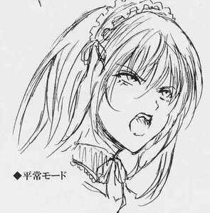 Rating: Safe Score: 0 Tags: 1girl blush greyscale hairband image long_hair monochrome sketch solo suigintou tears User: admin