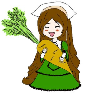 Rating: Safe Score: 0 Tags: 1girl :d apron blush_stickers brown_hair closed_eyes dress green_dress hat image long_hair long_sleeves open_mouth smile solo suiseiseki transparent_background white_background User: admin