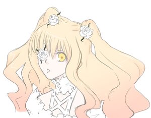 Rating: Safe Score: 0 Tags: 1girl blonde_hair eyepatch flower hair_flower hair_ornament image kirakishou long_hair rose solo white_flower white_rose yellow_eyes User: admin