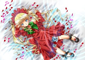 Rating: Safe Score: 0 Tags: 1girl blonde_hair blue_eyes bow bowtie choconyan commentary_request dress flower full_body green_bow highres image long_hair long_sleeves looking_at_viewer lying on_back petals red_dress rose rose_petals rozen_maiden shinku shoes sidelocks solo twintails very_long_hair User: admin