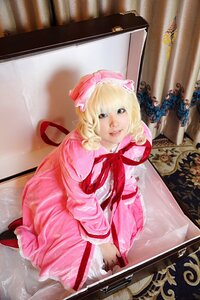 Rating: Safe Score: 0 Tags: 1girl blonde_hair dress frills hinaichigo lips long_sleeves looking_at_viewer photo pink_dress ribbon short_hair smile solo User: admin