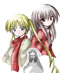 Rating: Safe Score: 0 Tags: 2girls blonde_hair blue_eyes image long_hair long_sleeves looking_at_viewer multiple_girls pair red_eyes shinku simple_background suigintou upper_body white_background User: admin