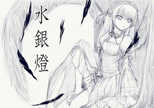 Rating: Safe Score: 0 Tags: 1girl bird black_feathers dress feathered_wings feathers frills greyscale hairband image lolita_hairband long_hair long_sleeves looking_at_viewer monochrome ribbon solo suigintou very_long_hair wings User: admin