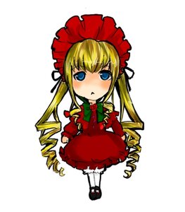 Rating: Safe Score: 0 Tags: 1girl :< blonde_hair blue_eyes blush bonnet bow bowtie chibi dress drill_hair full_body image long_hair long_sleeves looking_at_viewer red_dress shinku shoes sidelocks simple_background solo standing twin_drills white_background User: admin
