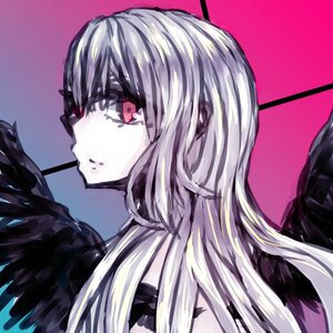 Rating: Safe Score: 0 Tags: 1girl eyepatch heart image long_hair looking_at_viewer pink_background profile red_eyes solo suigintou User: admin
