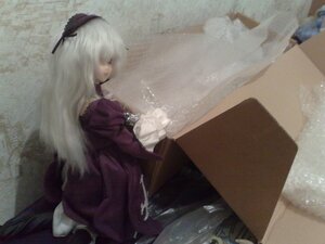 Rating: Safe Score: 0 Tags: 1girl bug butterfly doll dress hair_ornament insect long_hair long_sleeves profile sitting solo suigintou wings User: admin