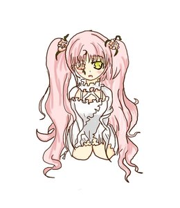 Rating: Safe Score: 0 Tags: 1girl dress flower full_body hair_flower image kirakishou long_hair pink_hair simple_background sitting solo two_side_up ultimate_madoka very_long_hair white_background white_dress white_flower yellow_eyes User: admin