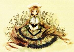 Rating: Safe Score: 0 Tags: 1girl absurdly_long_hair auto_tagged bad_id bad_pixiv_id brown_eyes brown_hair dress drill_hair frills full_body hat heterochromia image kashiwaba_hisano long_hair long_sleeves looking_at_viewer ribbon rozen_maiden sitting solo suiseiseki very_long_hair User: admin