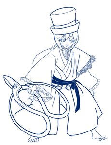 Rating: Safe Score: 0 Tags: 1boy 1girl blue_theme frills full_body hat image japanese_clothes long_sleeves looking_at_viewer monochrome smile solo souseiseki top_hat wide_sleeves User: admin