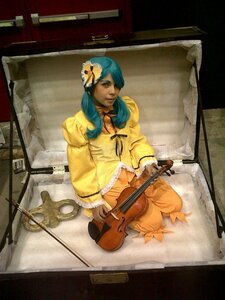 Rating: Safe Score: 0 Tags: 1girl acoustic_guitar blue_hair bow_(instrument) dress electric_guitar guitar instrument kanaria long_hair lute_(instrument) music photo playing_instrument solo traditional_media violin User: admin