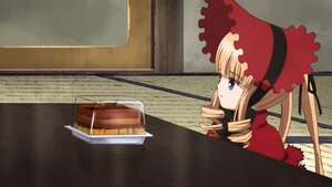 Rating: Safe Score: 0 Tags: 1girl blonde_hair blue_eyes bonnet bow dress drill_hair hat image long_hair shinku solo twin_drills User: admin