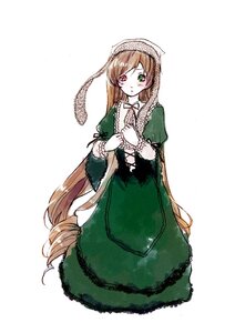 Rating: Safe Score: 0 Tags: 1girl brown_hair dress frills green_dress green_eyes head_scarf heterochromia image long_hair long_sleeves looking_at_viewer red_eyes simple_background solo suiseiseki twin_drills twintails very_long_hair white_background User: admin