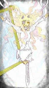 Rating: Safe Score: 0 Tags: 1girl blonde_hair dress flower image kirakishou long_hair monster_girl pink_hair solo very_long_hair yellow_eyes User: admin