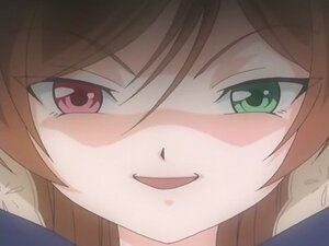 Rating: Safe Score: 0 Tags: 1girl bangs blush brown_hair close-up eyebrows_visible_through_hair face green_eyes hair_between_eyes image lips long_hair looking_at_viewer smile solo suiseiseki User: admin